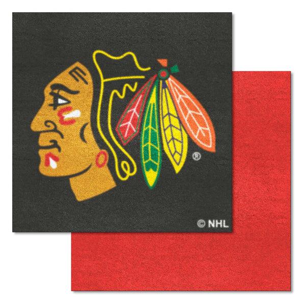 fanmats NHL - Chicago Blackhawks Team Carpet Tiles