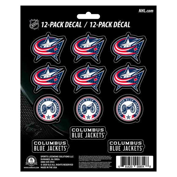 fanmats NHL - Columbus Blue Jackets Mini Decal 12-pk