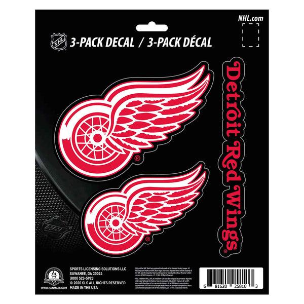 fanmats NHL - Detroit Red Wings Decal 3-pk