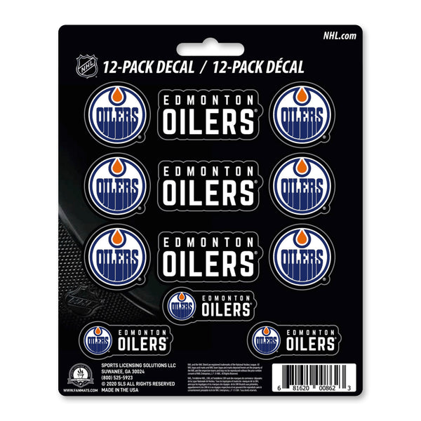 fanmats NHL - Edmonton Oilers Mini Decal 12-pk