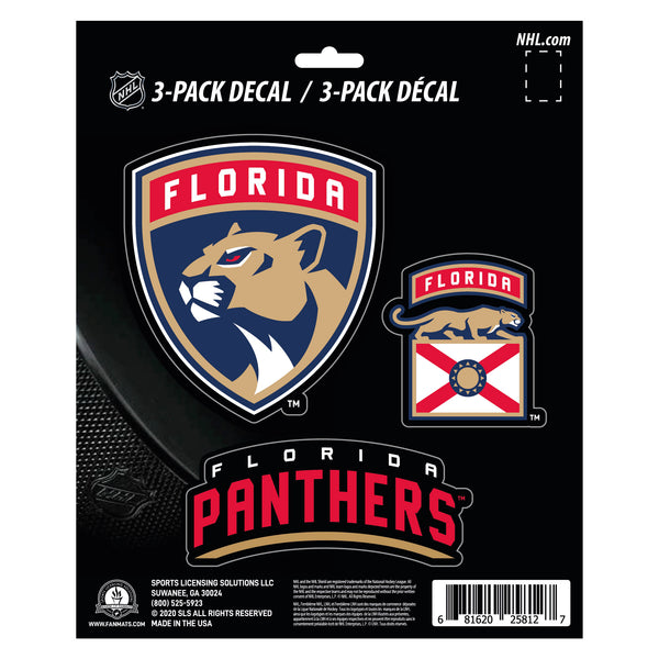 fanmats NHL - Florida Panthers Decal 3-pk