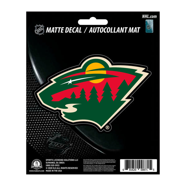 fanmats NHL - Minnesota Wild Matte Decal