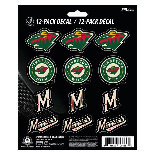 fanmats NHL - Minnesota Wild Mini Decal 12-pk