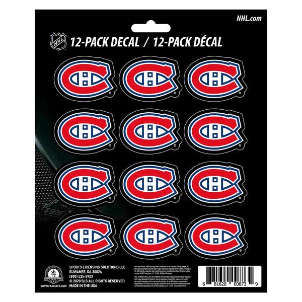 fanmats NHL - Montreal Canadiens Mini Decal 12-pk