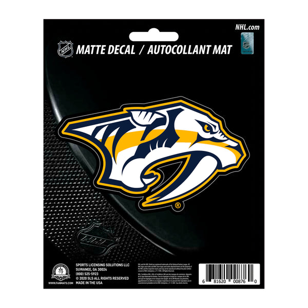 fanmats NHL - Nashville Predators Matte Decal