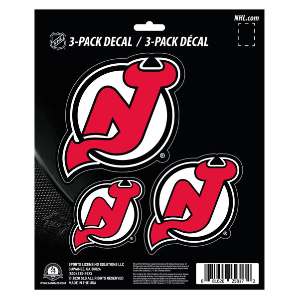 fanmats NHL - New Jersey Devils Decal 3-pk