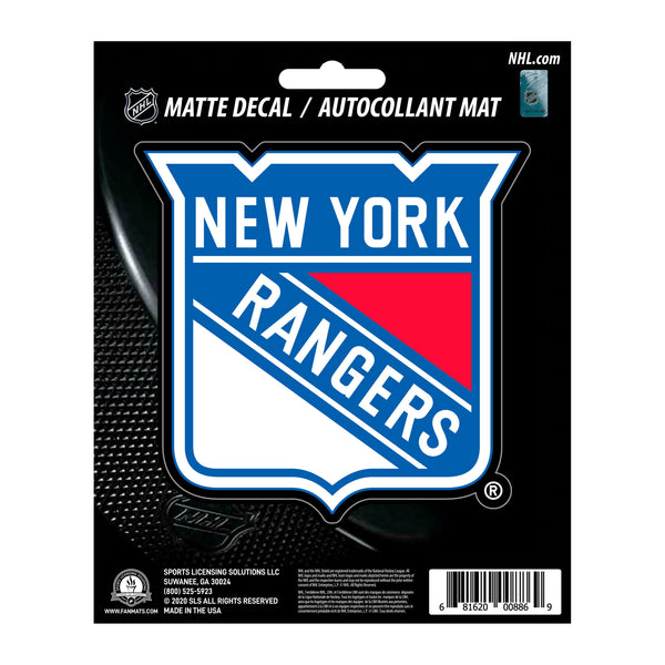 fanmats NHL - New York Rangers Matte Decal