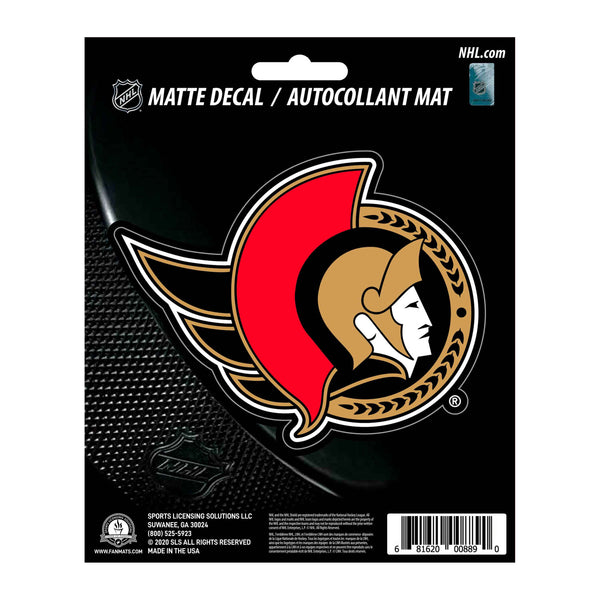 fanmats NHL - Ottawa Senators Matte Decal