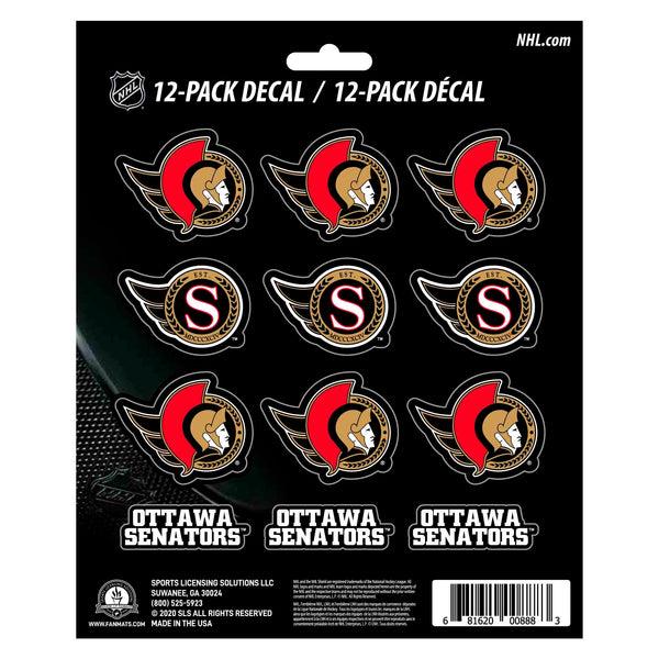 fanmats NHL - Ottawa Senators Mini Decal 12-pk