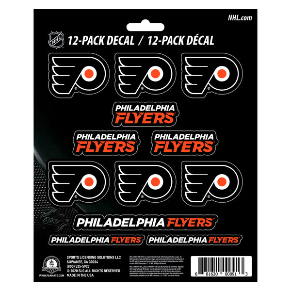 fanmats NHL - Philadelphia Flyers Mini Decal 12-pk