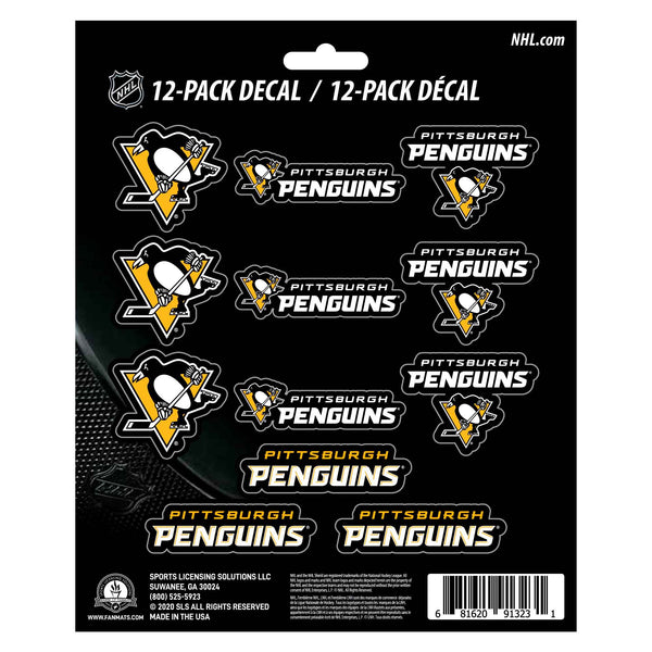 fanmats NHL - Pittsburgh Penguins Mini Decal 12-pk