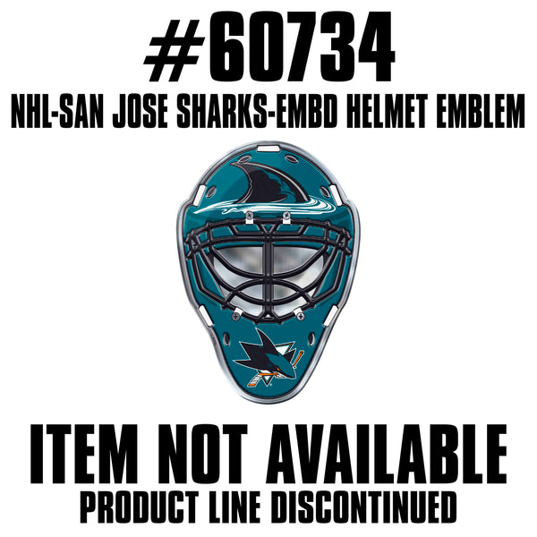 fanmats NHL - San Jose Sharks Embossed Helmet Emblem