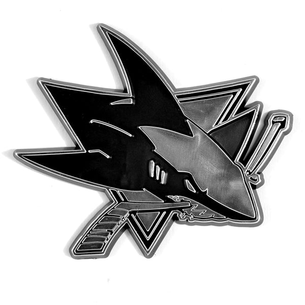 fanmats NHL - San Jose Sharks Molded Chrome Emblem