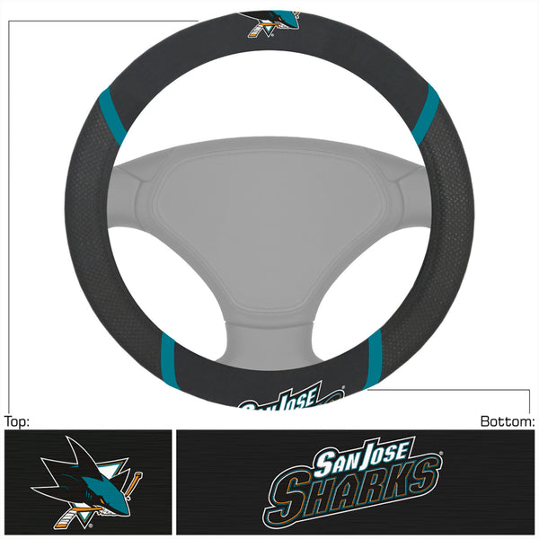 fanmats NHL - San Jose Sharks Steering Wheel Cover