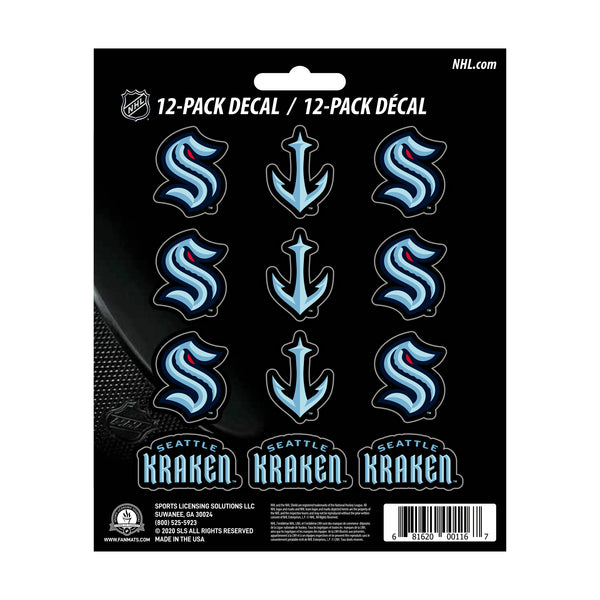 fanmats NHL - Seattle Kraken Mini Decal 12-pk