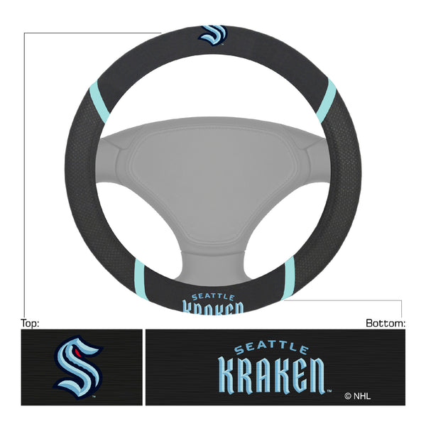 fanmats NHL - Seattle Kraken Steering Wheel Cover