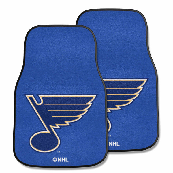 fanmats NHL - St. Louis Blues 2-pc Carpet Car Mat Set