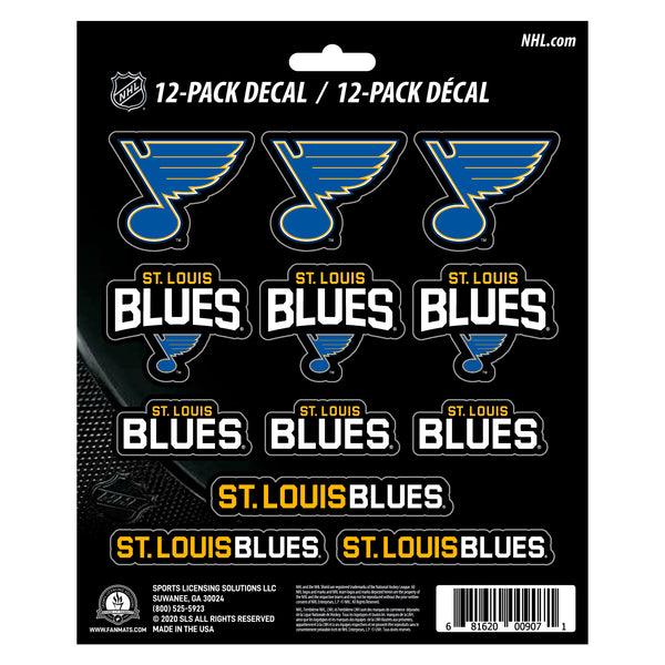 fanmats NHL - St. Louis Blues Mini Decal 12-pk
