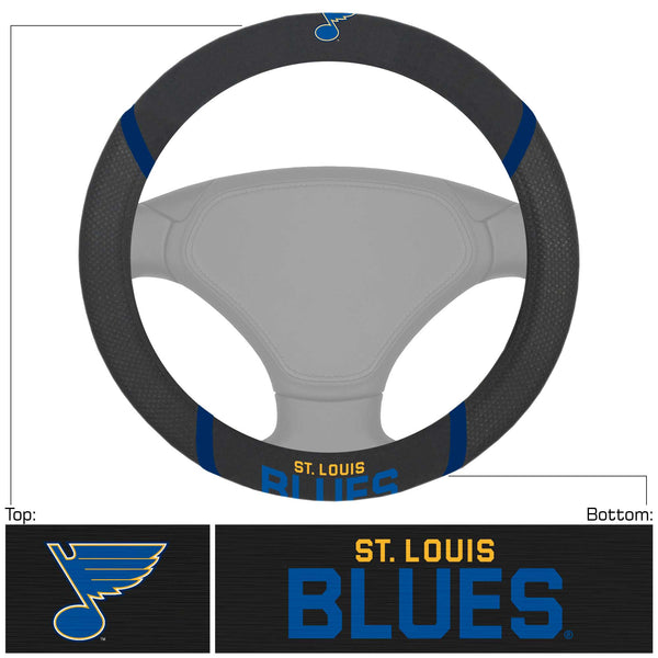 fanmats NHL - St. Louis Blues Steering Wheel Cover