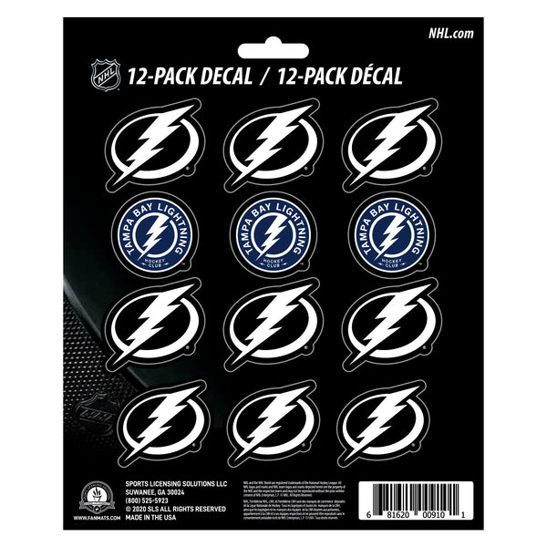 fanmats NHL - Tampa Bay Lightning Mini Decal 12-pk