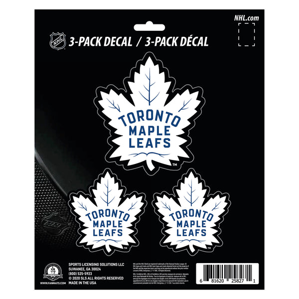 fanmats NHL - Toronto Maple Leafs Decal 3-pk