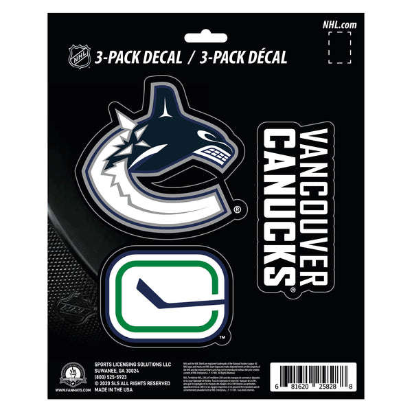 fanmats NHL - Vancouver Canucks Decal 3-pk
