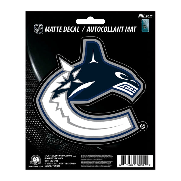 fanmats NHL - Vancouver Canucks Matte Decal