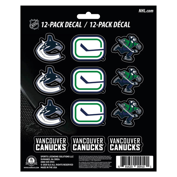 fanmats NHL - Vancouver Canucks Mini Decal 12-pk