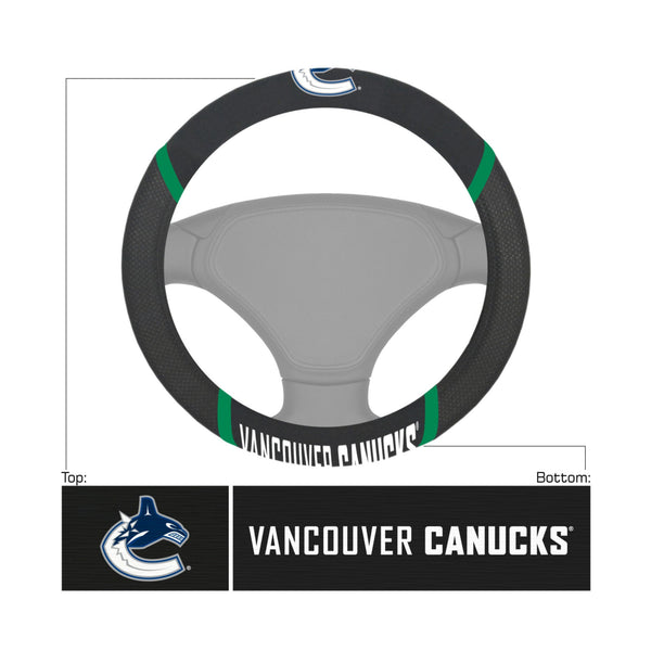 fanmats NHL - Vancouver Canucks Steering Wheel Cover