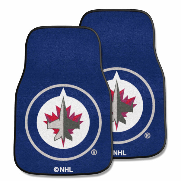 fanmats NHL - Winnipeg Jets 2-pc Carpet Car Mat Set