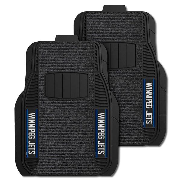 fanmats NHL - Winnipeg Jets 2-pc Deluxe Car Mat Set