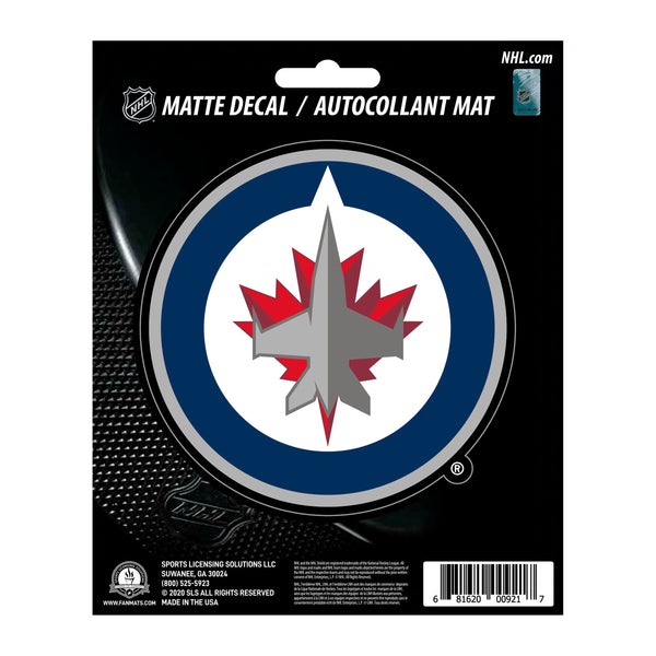 fanmats NHL - Winnipeg Jets Matte Decal