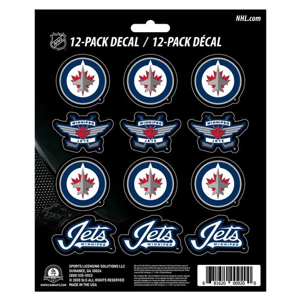 fanmats NHL - Winnipeg Jets Mini Decal 12-pk