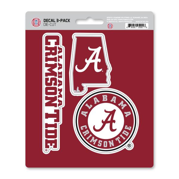 fanmats University of Alabama Decal 3-pk