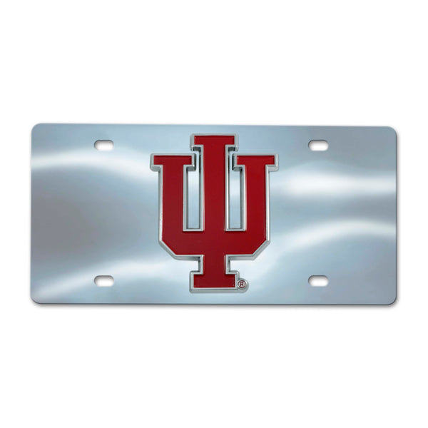 fanmats Indiana University Chrome Diecast License Plate