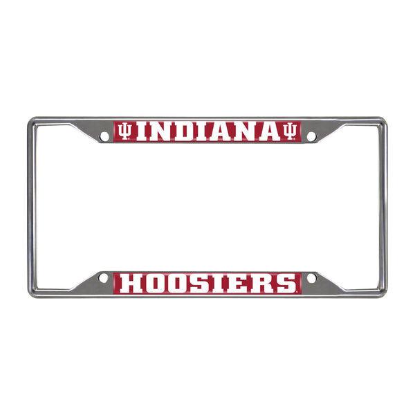 fanmats Indiana University Chrome License Plate Frame