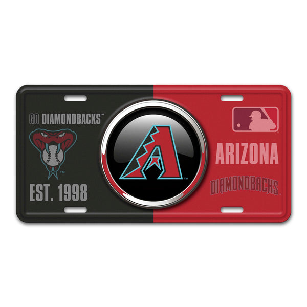 fanmats MLB - Arizona Diamondbacks Embossed Metal License Plate