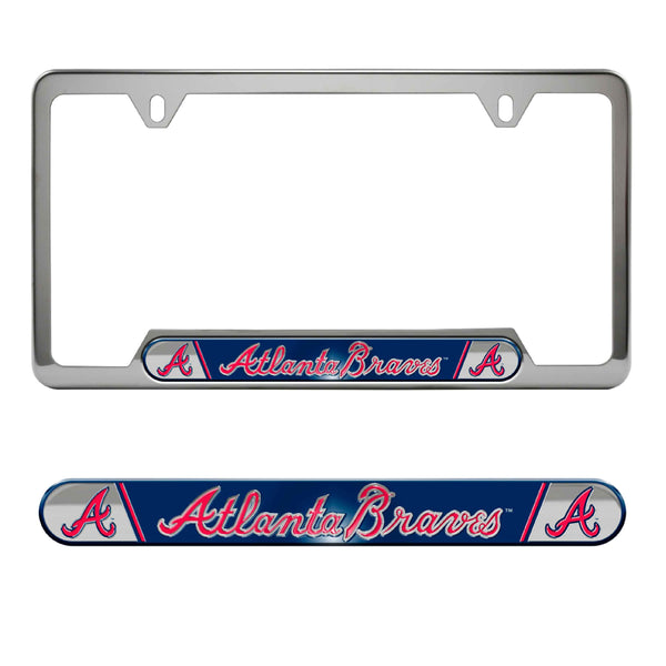 fanmats MLB - Atlanta Braves Embossed License Plate Frame