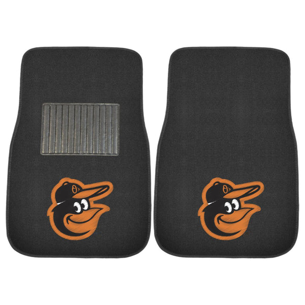 fanmats MLB - Baltimore Orioles 2-pc Embroidered Car Mat Set
