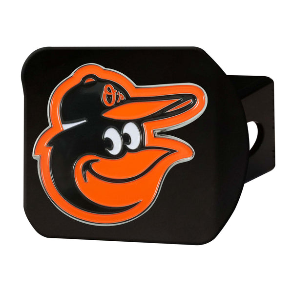 fanmats MLB - Baltimore Orioles Color on Black Hitch Cover