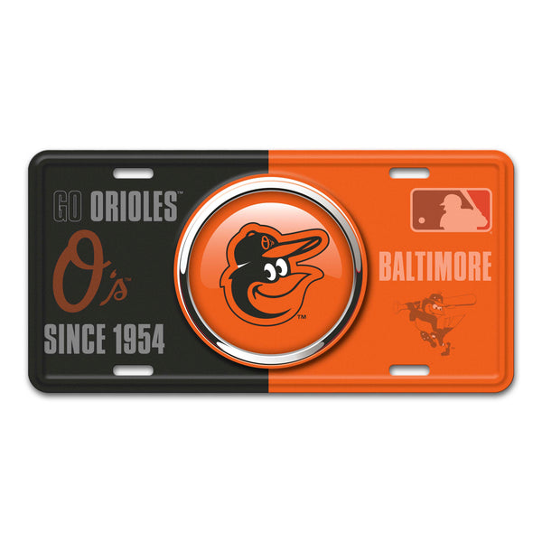 fanmats MLB - Baltimore Orioles Embossed Metal License Plate