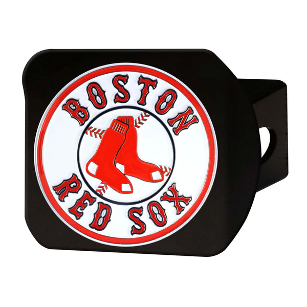 fanmats MLB - Boston Red Sox Color on Black Hitch Cover