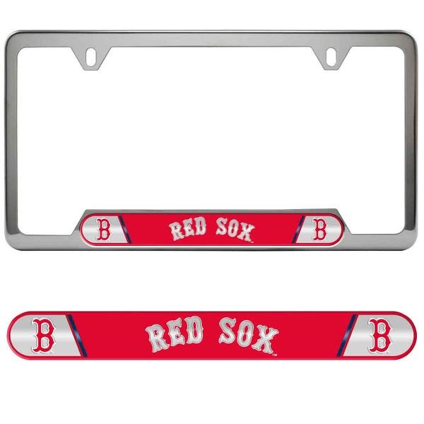 fanmats MLB - Boston Red Sox Embossed License Plate Frame