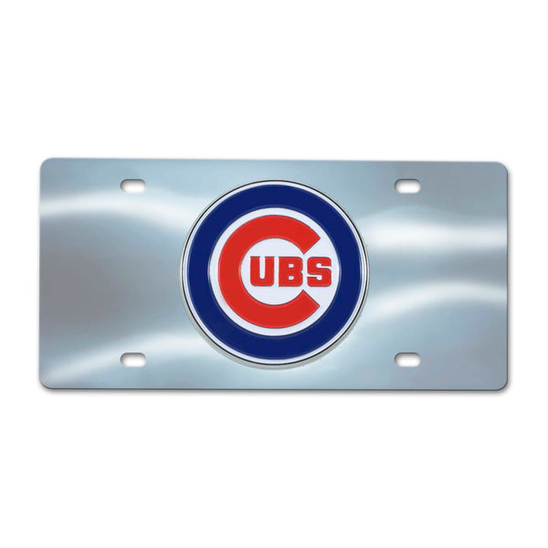 fanmats MLB - Chicago Cubs Chrome Diecast License Plate