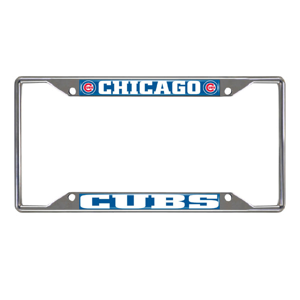 fanmats MLB - Chicago Cubs Chrome License Plate Frame