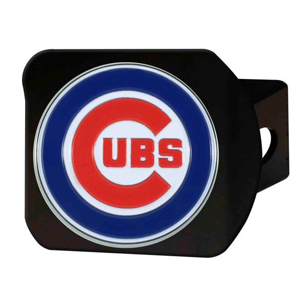 fanmats MLB - Chicago Cubs Color on Black Hitch Cover