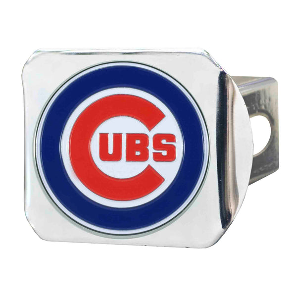 fanmats MLB - Chicago Cubs Color on Chrome Hitch Cover