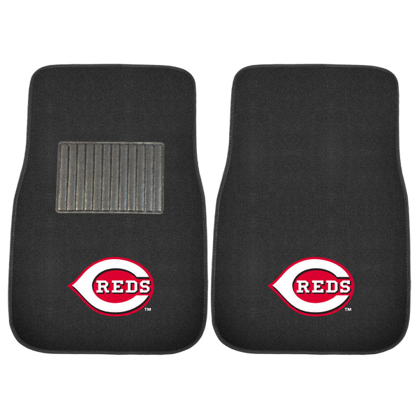 fanmats MLB - Cincinnati Reds 2-pc Embroidered Car Mat Set