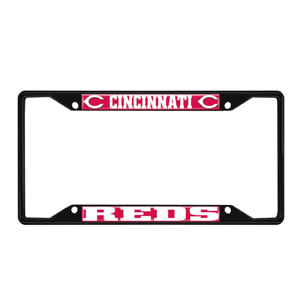 fanmats MLB - Cincinnati Reds Black License Plate Frame