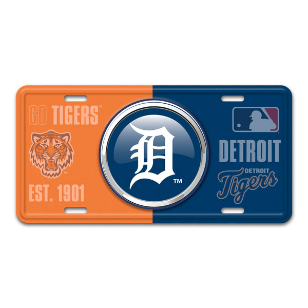 fanmats MLB - Detroit Tigers Embossed Metal License Plate